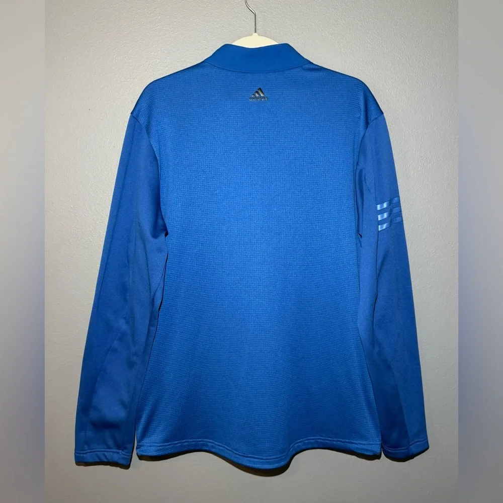 Adidas Golf Blue Fleece Lined Full Zip‎ Golf Performance Jacket Men's Size M